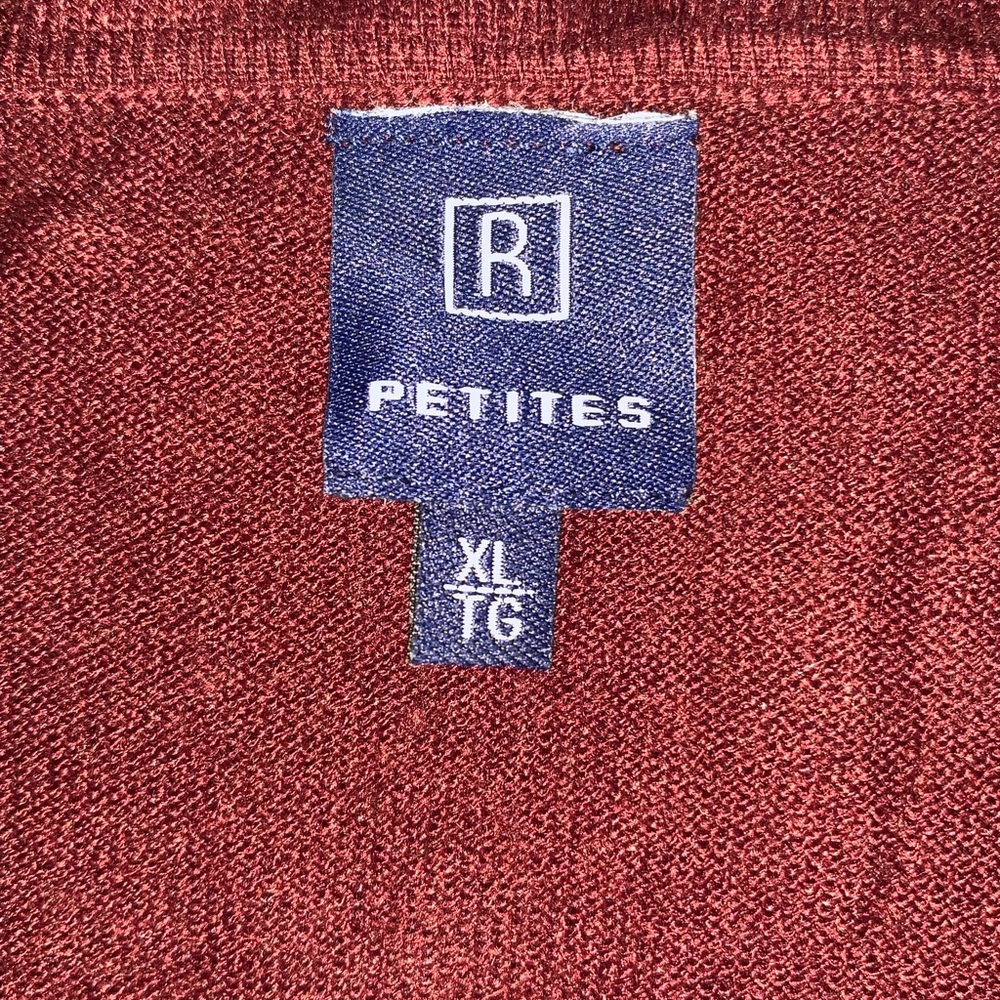 Burgundy Ruffled Top/Sweater - Picture 2 of 3